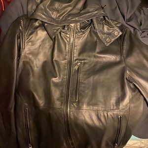 BOSS HUGO leather jacket nwt